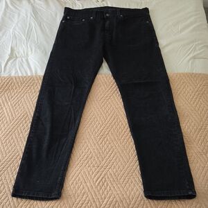 Levis 502 Men's Black Denim Pants Jeans 34x34